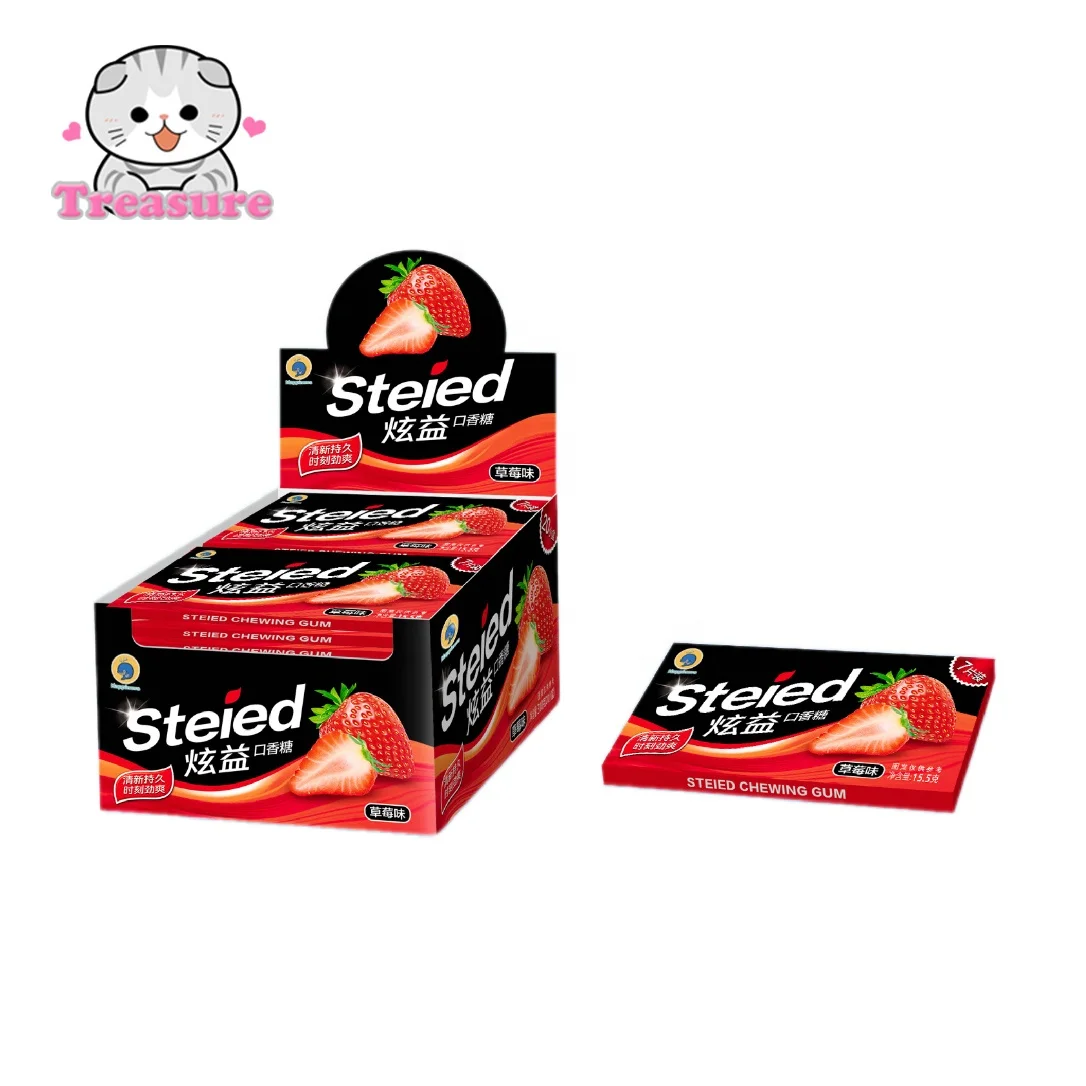 Fruit chewing gum bubble gum stick halal gum