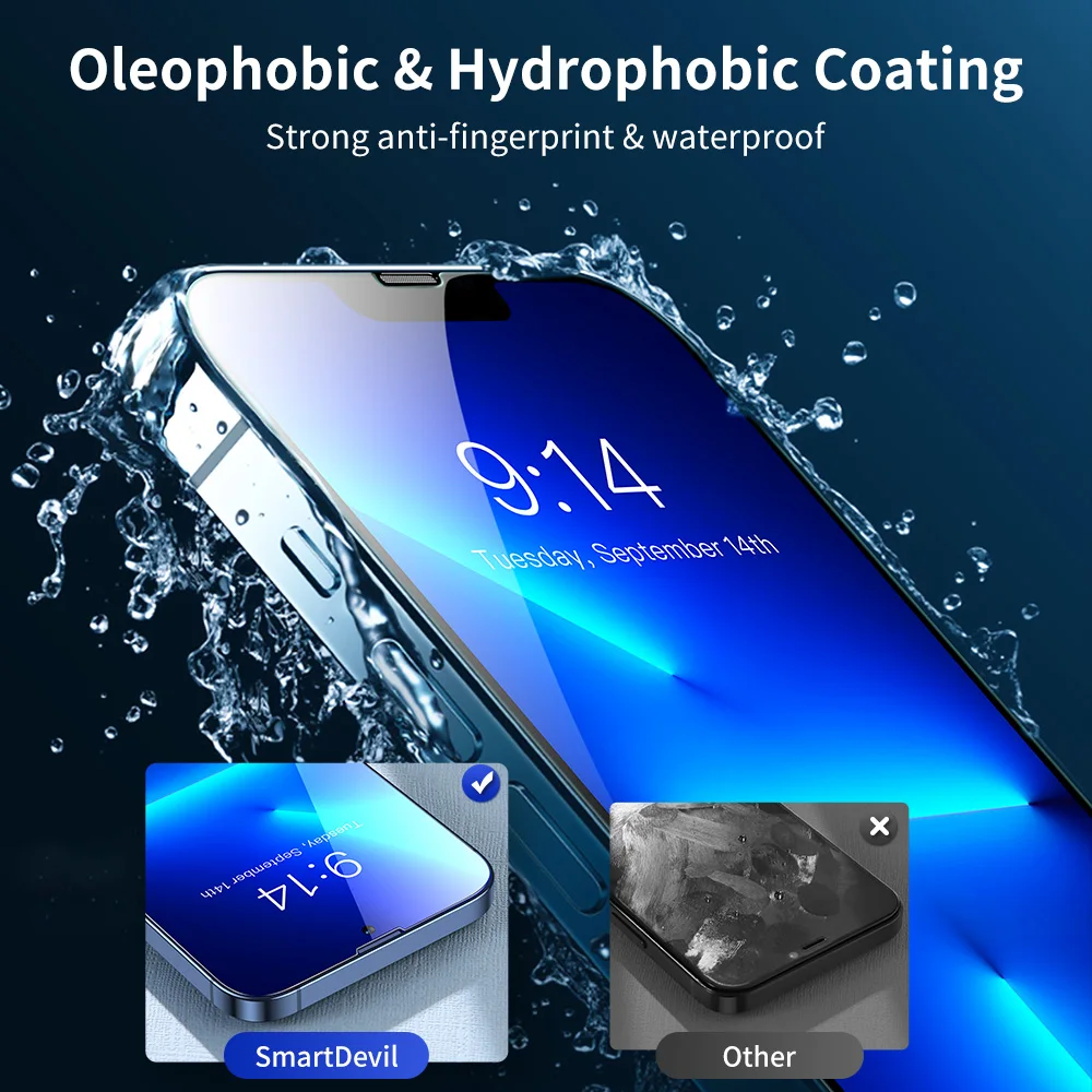 China manufactory Tempered Glass Film Xs Max Screen Protector 2.5D 9H for iPhone 13  14  Mobile Phone Transparent Waterproof