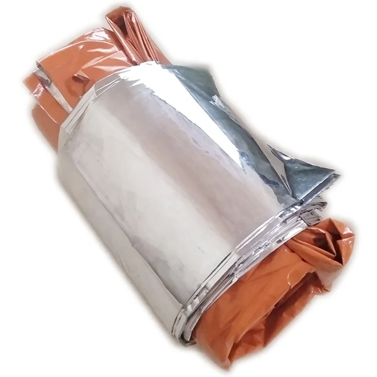 Silvery Disposable Foil Isothermal Thermal Emergency Blanket for Field Rescue