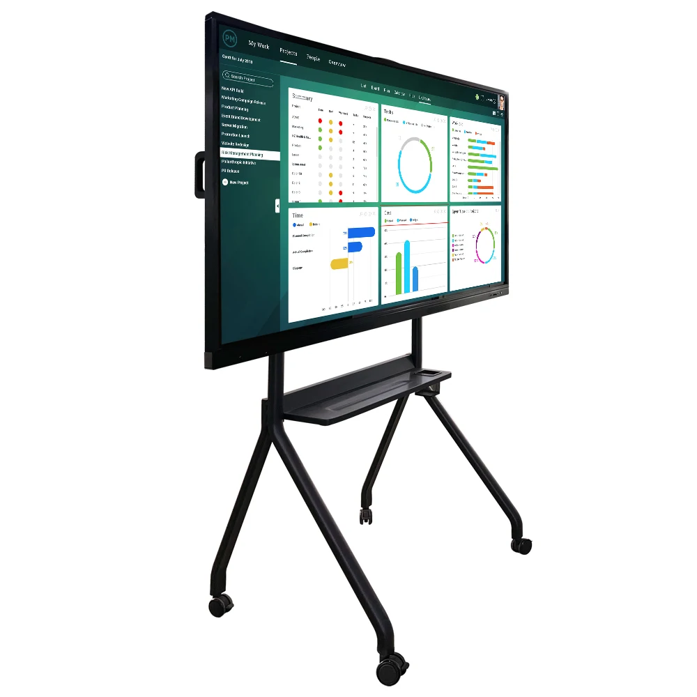 Custom 65 Inch 20 Points Touch Ir Smart Board Panel Whiteboard Software Smart Interactive Board