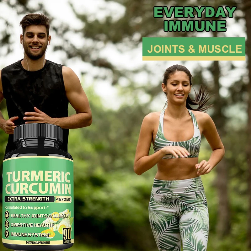 OEM/ODM private label Sports nutrition post workout supplement sports recovery Black Pepper turmeric curcumin capsules