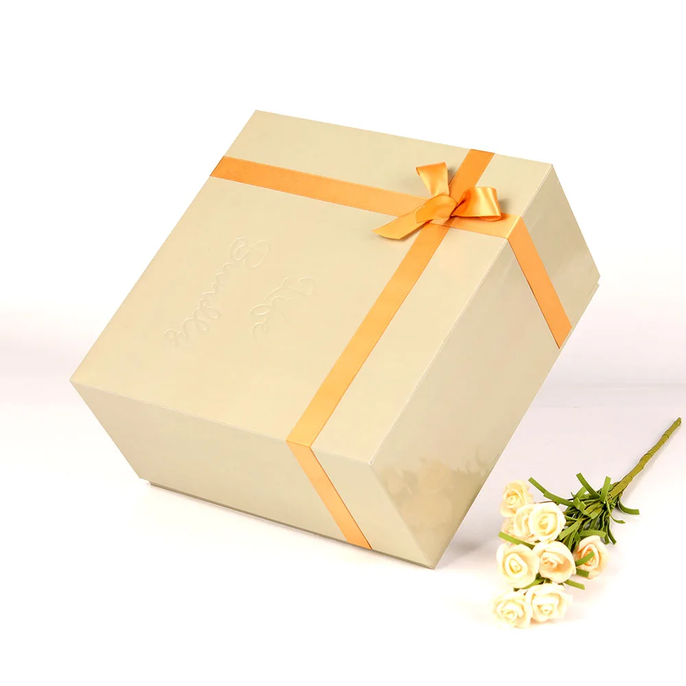 Custom Spanish Gift Boxes Valentines Day Paper Box with Handle Happy Birthday Party Fold Gift Box Packaging