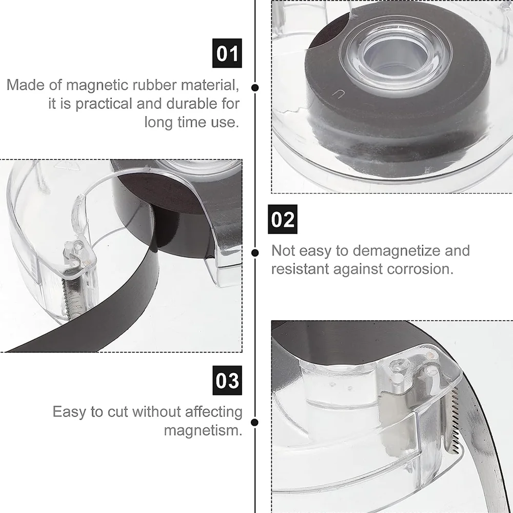 Custom thin pvc rubber magnetic strip roll adhesive thin magnetic tapes for office use
