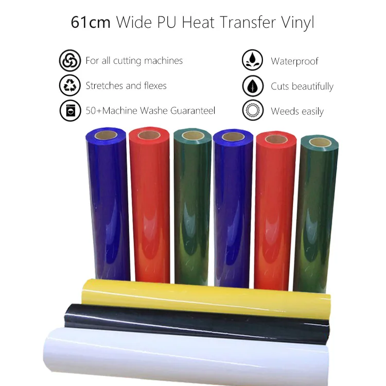 Hot Peel  Easy Cut Vinil Vinyl Supplier Reusable Vinil Textil Iron On Htv Rolls Textile Heat Transfer Vinyl Protective Film