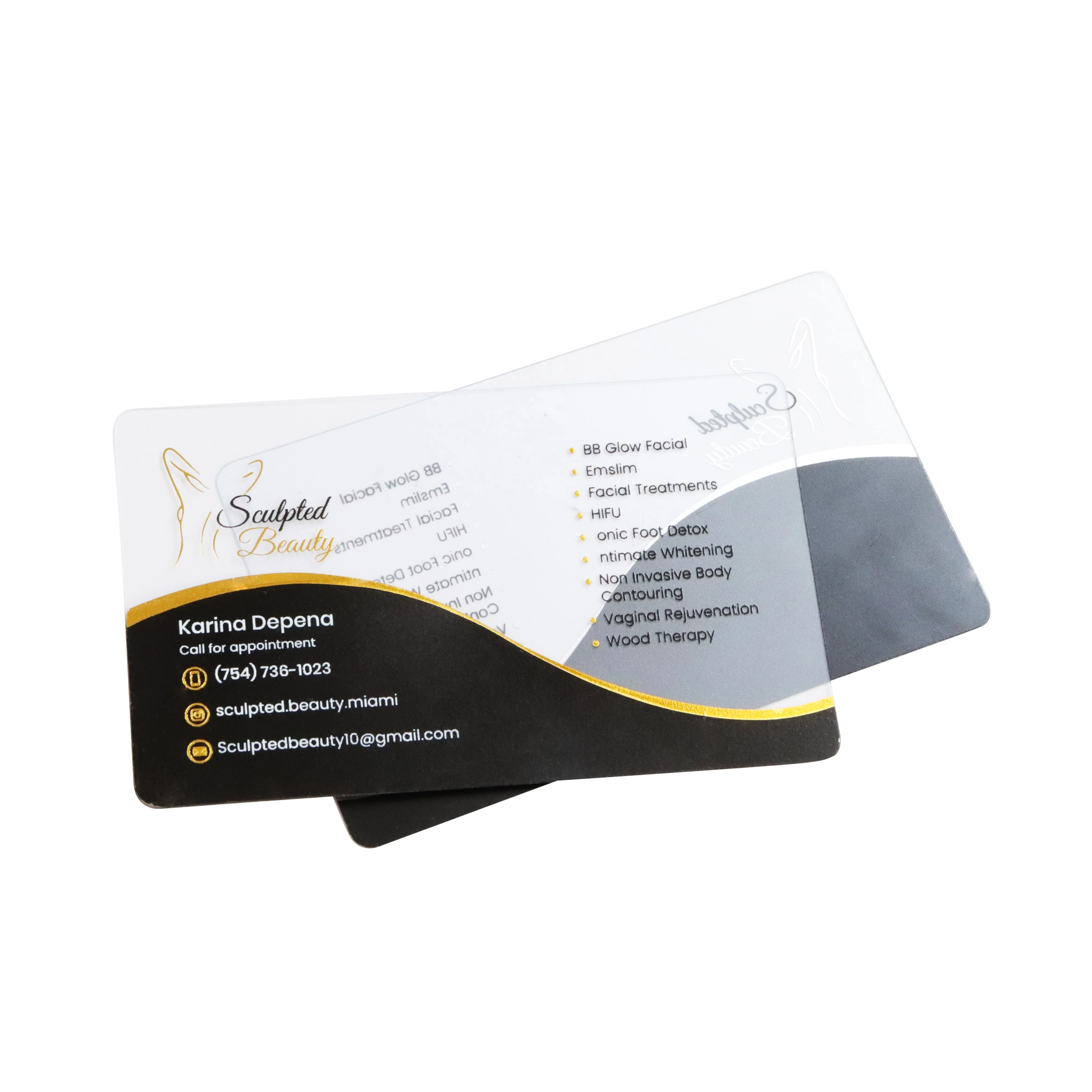 Custom brand name printing pvc card metallic gold foil plastic card pvc frosted business card