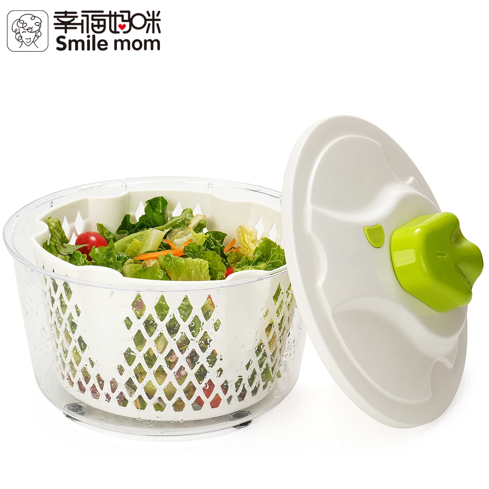 Manual Vegetable Salad Spinner Hot Sale Kitchen Tool Multifunctional Large Capacity