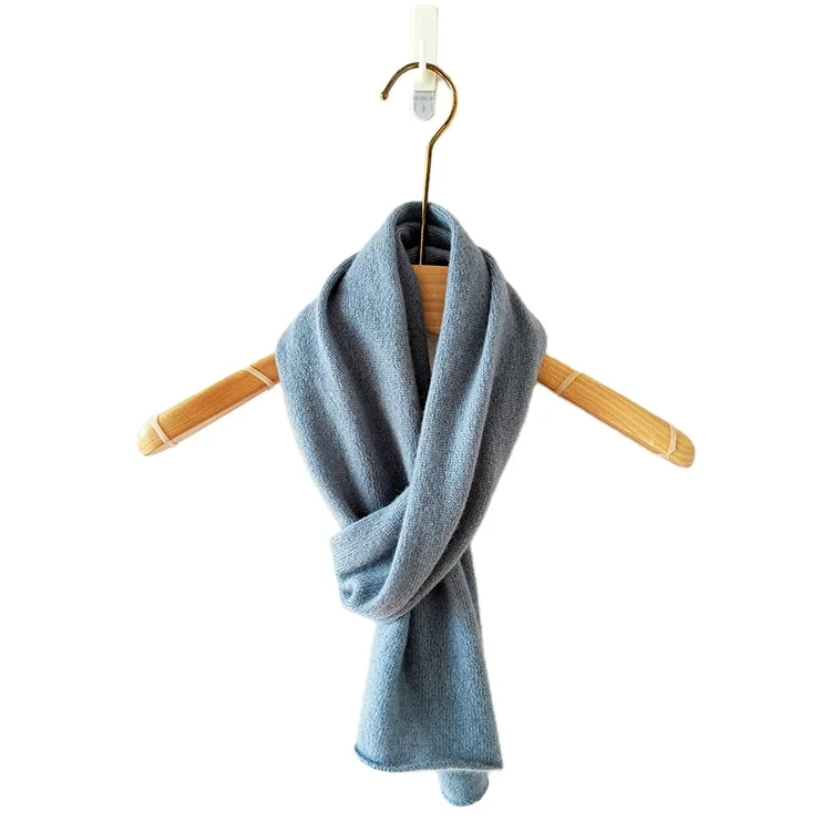 High Quality Cheap Price Fashion Design Small Cashmere Scarf Solid Color Mini Scarfs