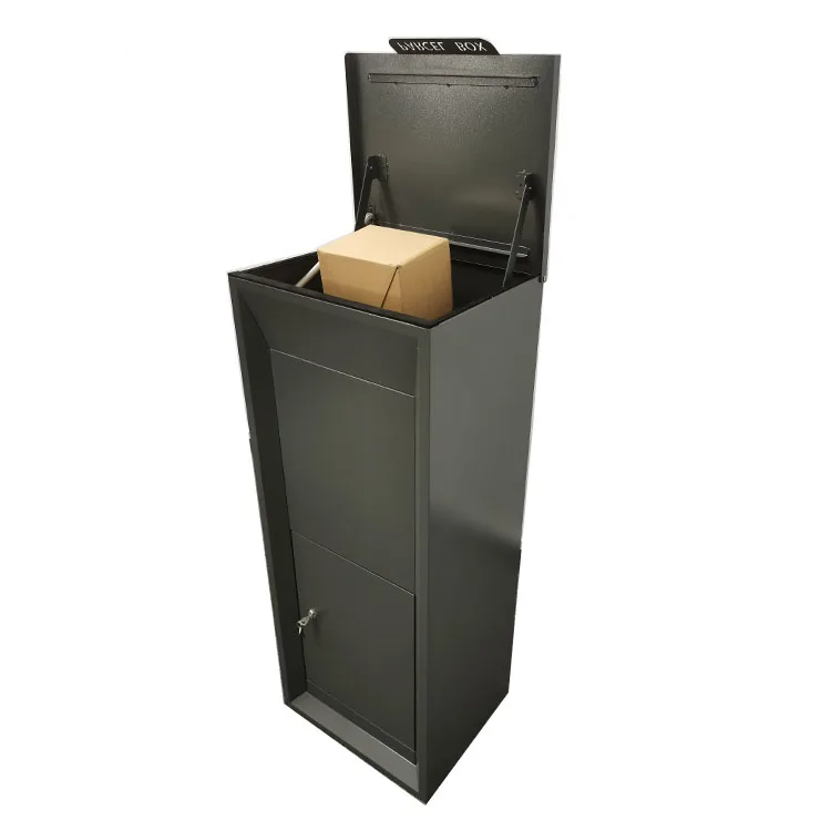 Outdoor Waterproof Wall Mounted  Free Standing Security Parcel Box For Mail With Key Lock