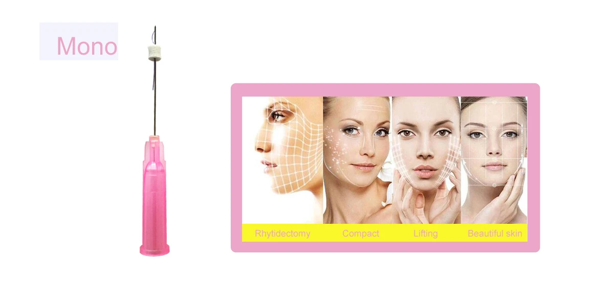 Korean raising eyebrows Perfect thickness and length, without scars pdo lifting threads