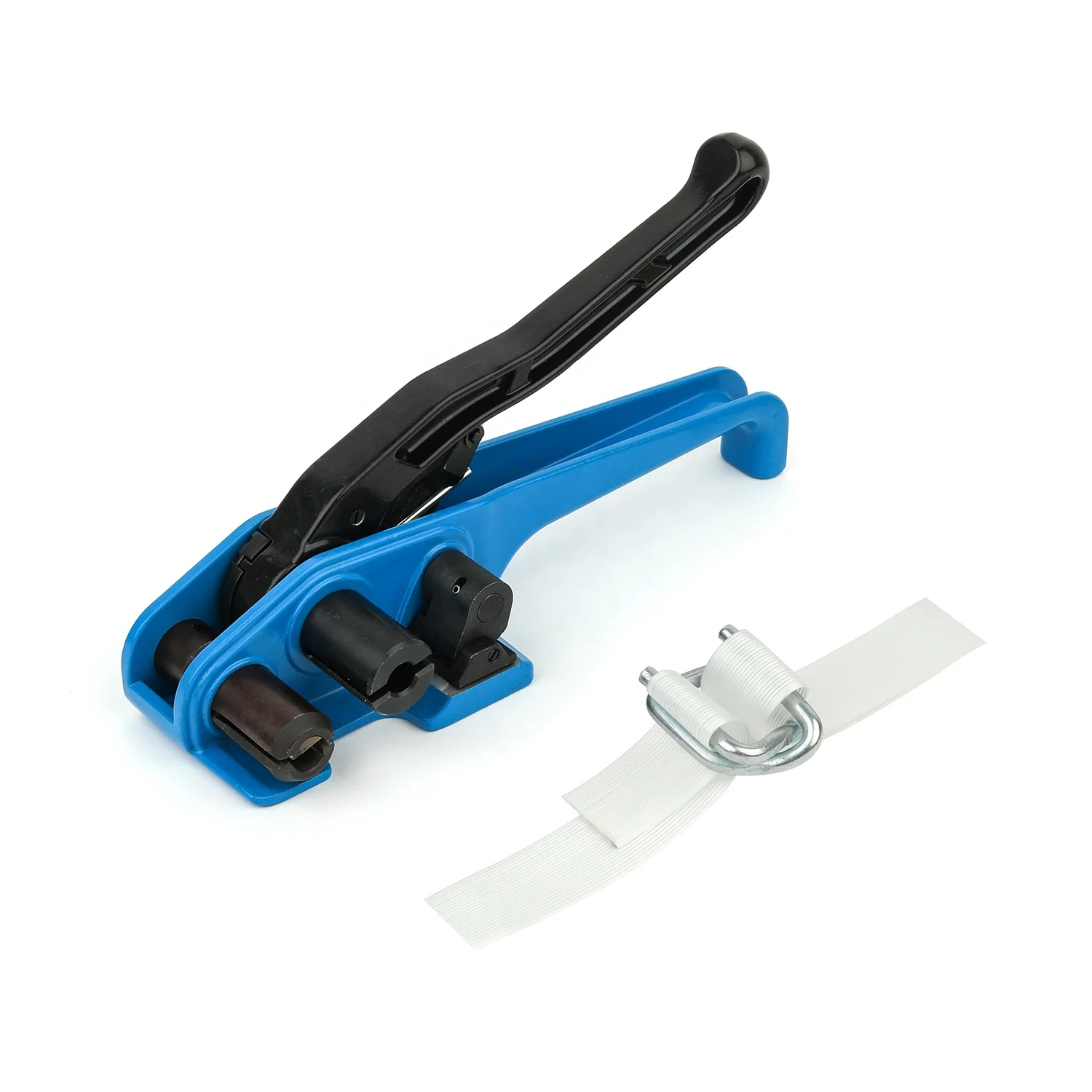 
Blue Color Easy Used Support Sample Strapping Tool JPQ-32 Fibre Cord Strap Manual Heavy Duty Packaging Machine 