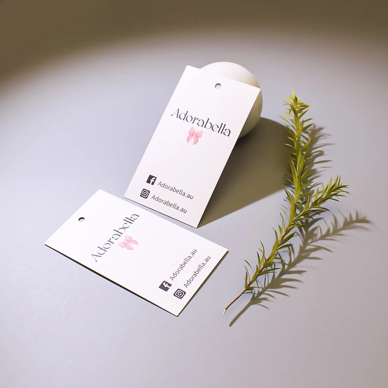 Brand Logo Thank You Card custom Clothing Labels Clothing Tags Customized Hang Tags Price Tag