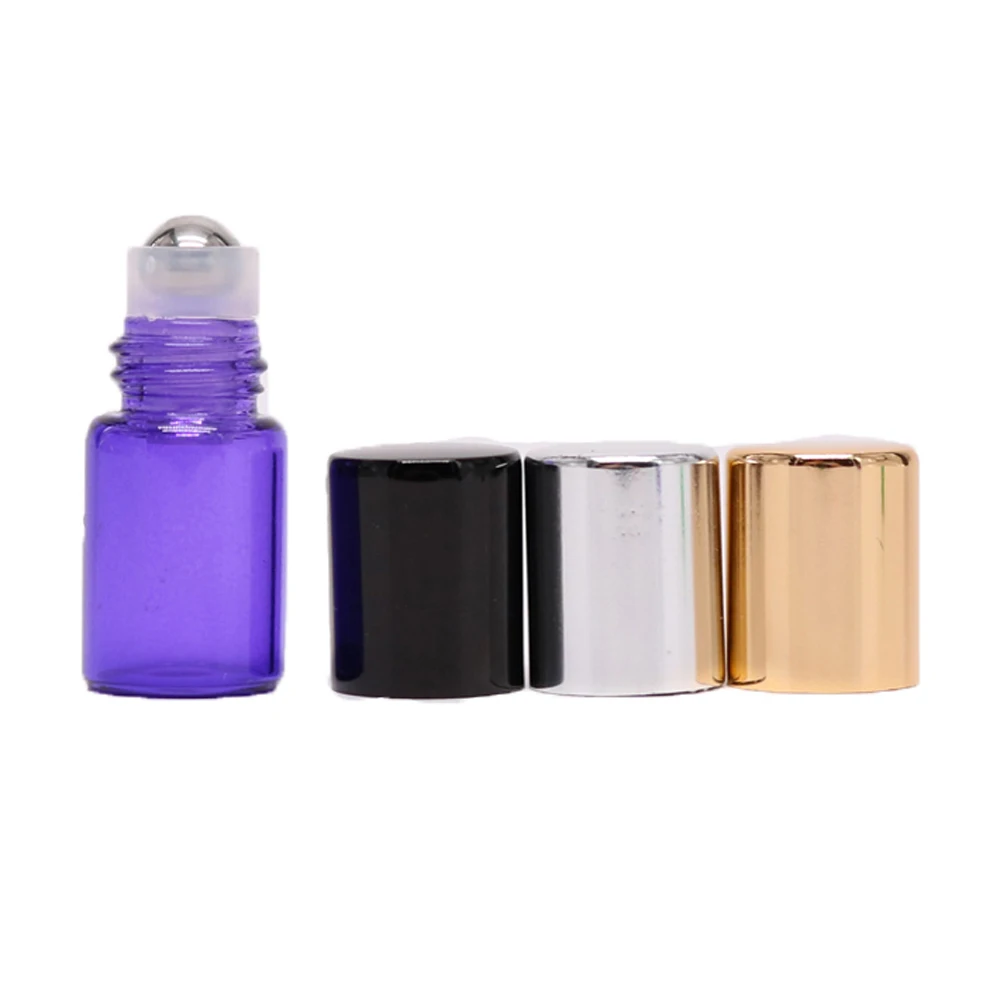 Mini Sample Essential Oil Perfume 1ml 2ml 3ml 5ml 10ml Purple Glass Roller Bottle