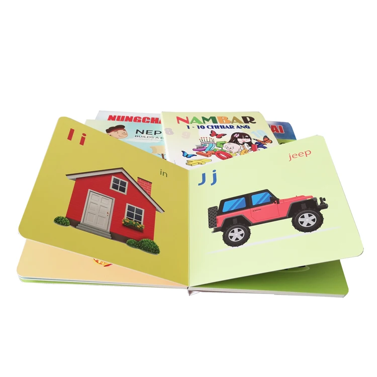 OEM Custom Children Board Book Printing Full Color Minimum Order 200 Baby Coloring Book Printing Hardcover Photo Book Cardboard