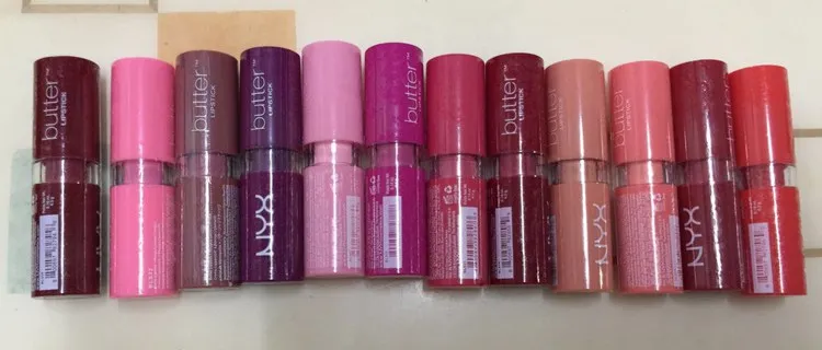 12 pcs/lot 12 colors  lip gloss Butter lipstick long-lasting waterproof liquid lip stick