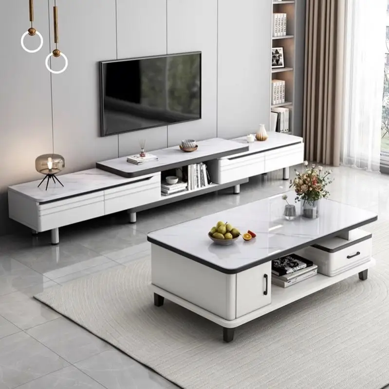 Premium Quality   Tv Stand Bright Black Wholesale Cabinet With Doors Luxury Living Room Home Furniture