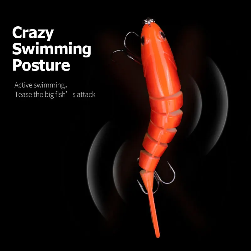 LINNHUE multi-jointed fish wobbler lure suitable for all water layers high rate of fishing 10cm suit for 8#hook