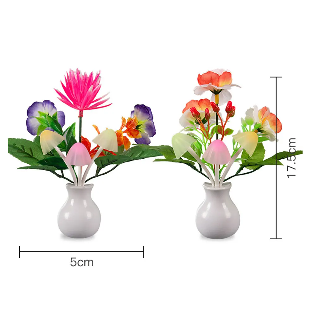 Color Change Plug-In LED Flower Lights Living Room Bedroom Decoration