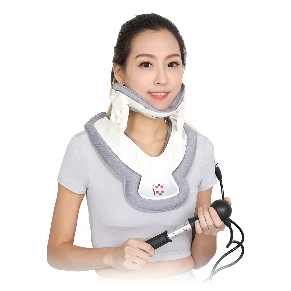 Neck Support Brace/Medical Soft Inflatable Cervical Neck Collar/Air Cervical Traction Device for dropshipping