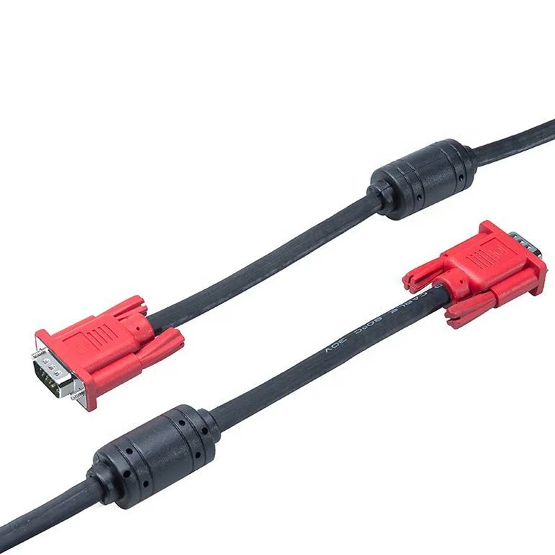Color code both video and audio male-male hd15pin computer vga cable