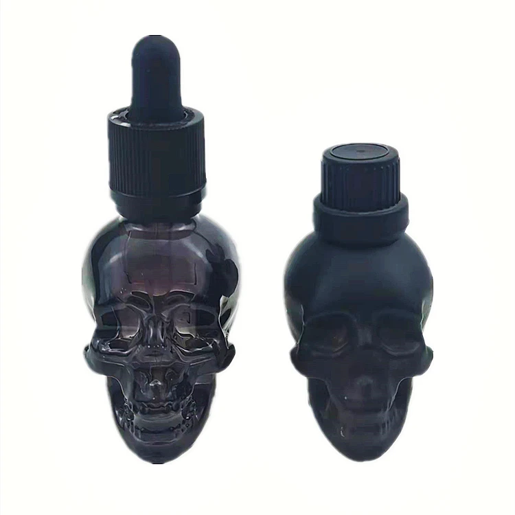 Multi-function empty aliens dropper essential oil bottle perfume liquor container with cap