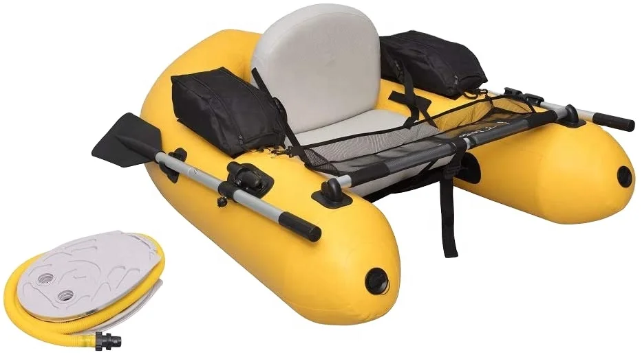 china factory provide 150cm 170cm 190cm custom inflatable kayak fishing boat float tube belly boat