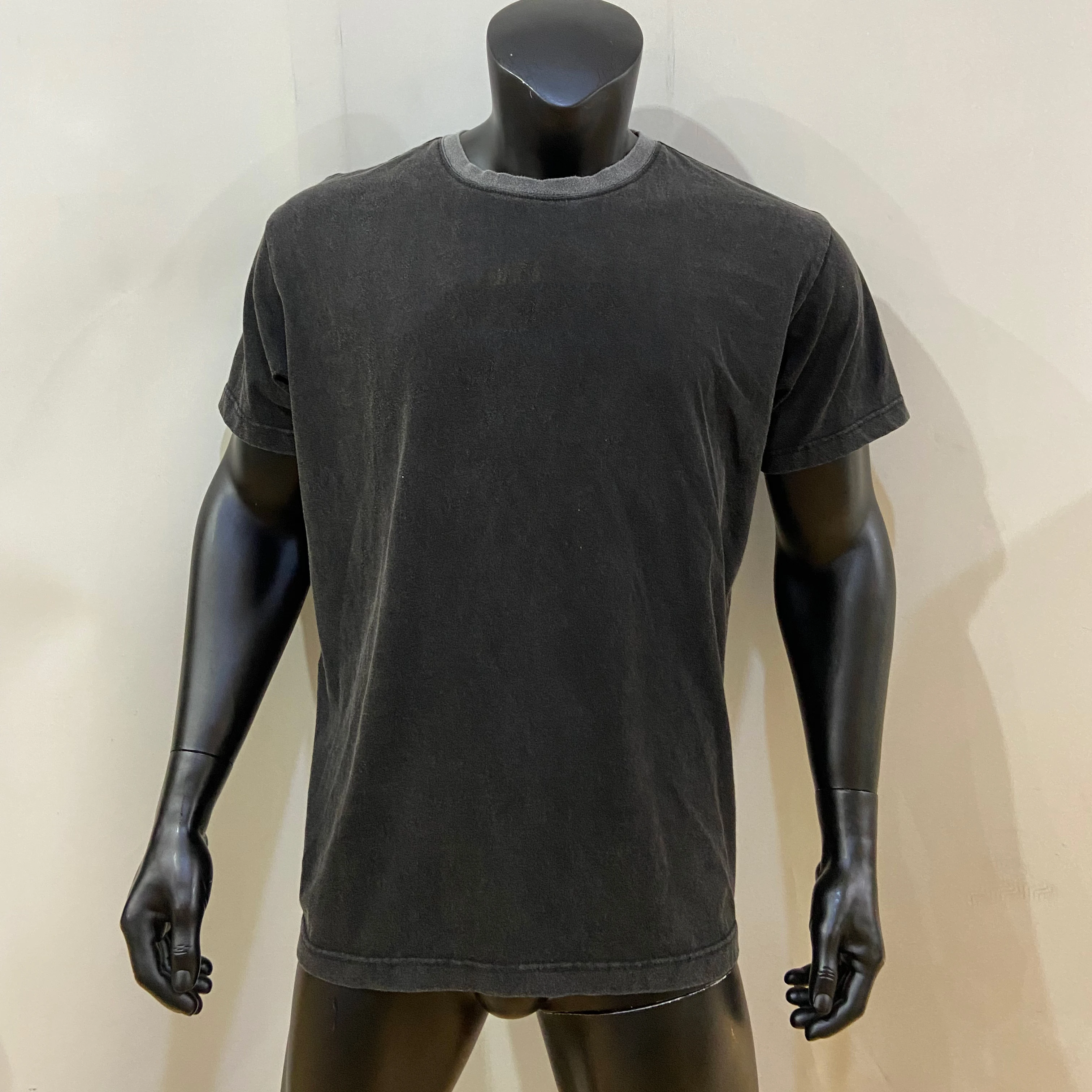 wholesale custom heavyweight oversized tee shirt vintage round neck line tshirt elastane black plain oversized t shirt for men