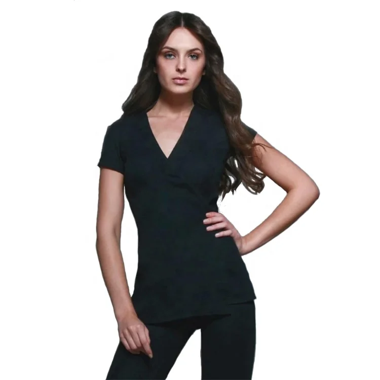 Custom Elegant spa uniform womens beauty salon tunic uniform