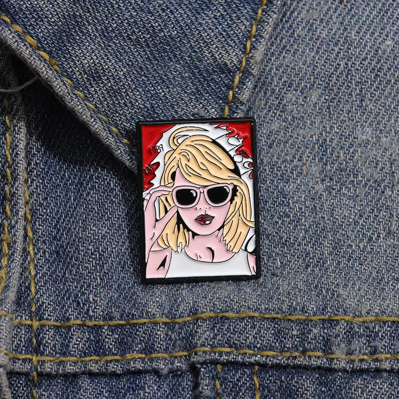Taylor Singer Enamel Pins TS Merch Cute Pins Backpack Brooch Lapel Pins Aesthetic Badge for Fans Gift Fashion Jewelry Brooches