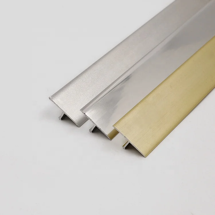 
Free Sample OEM Logo Customized T Shape Trim Strip Transition Profiles 