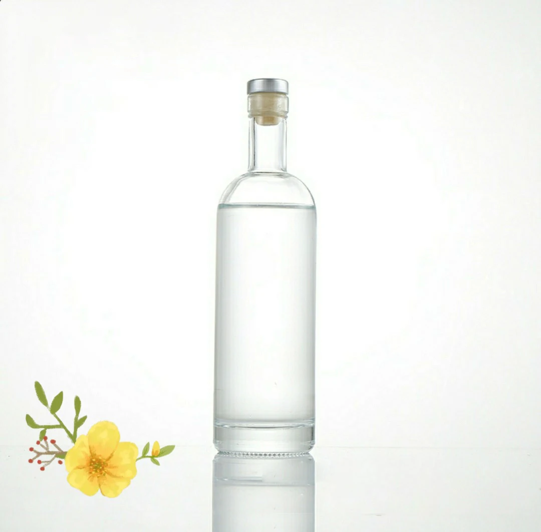Wholesale Pretty Mini Vodka Tequlia  Liquor Wine Glass Bottle  With Cork For Sale