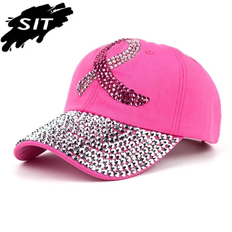 Wholesale Rhinestone Decorated Cap Unique Baseball Caps hats for Women