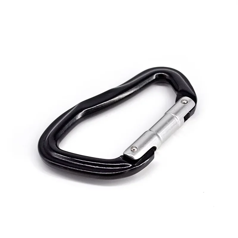25KN Aviation Aluminium Straight Gate Climbing Carabiners for Mountaineering