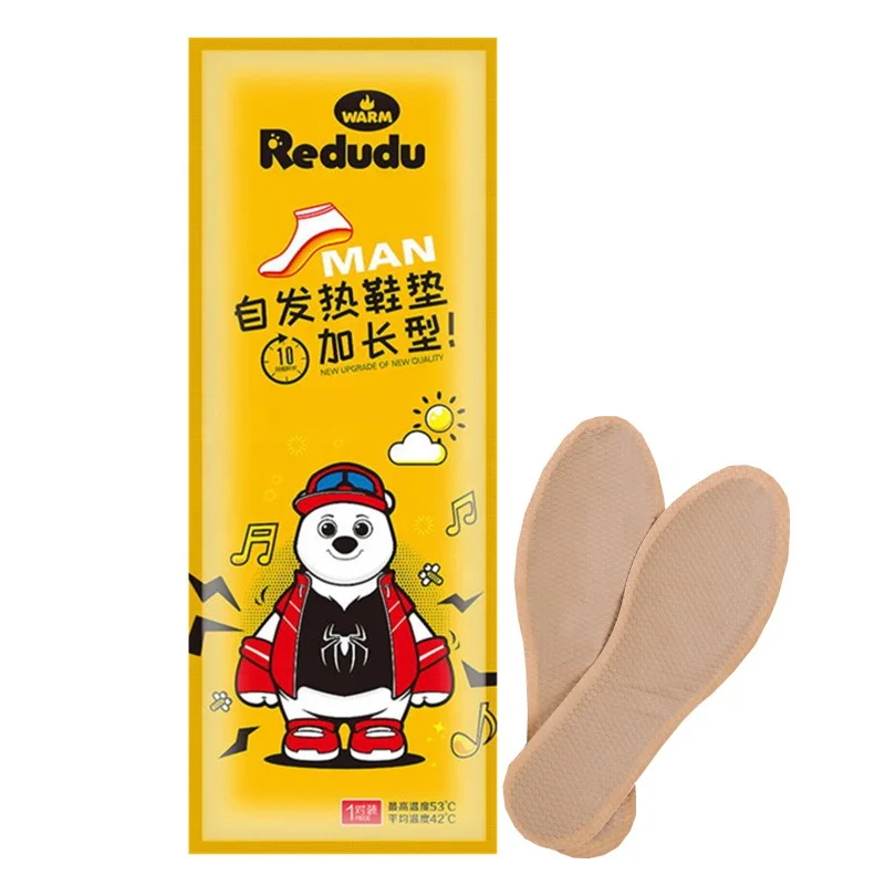selling instant foot warmer heating pad for shoes  heated insole foot warmers of winter man shoes