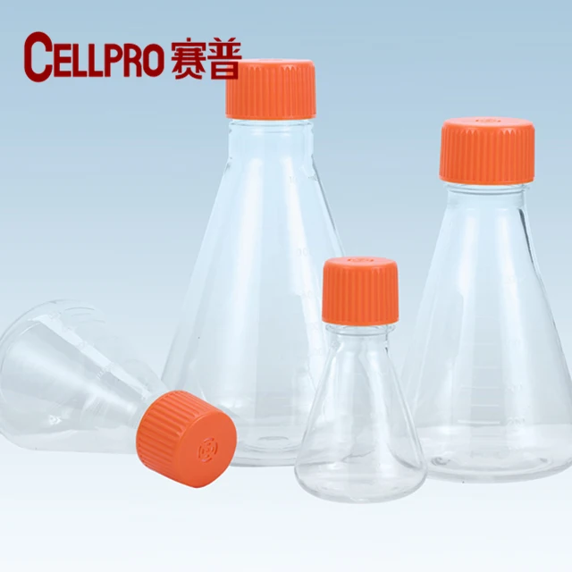 
 Термополиуретановая колба Erlenmeyer для культивирования клеток, колба erlenmeyer  