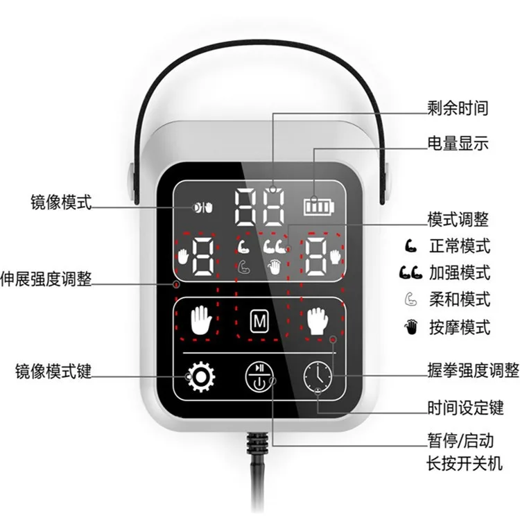 Electric Finger Hand Training Device Rehabilitation robot hand for Training Finger Flexion Correction