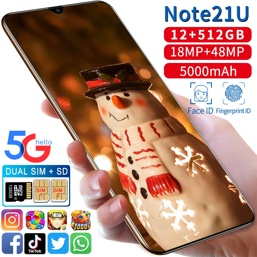 User Manual 5G LTE  6.6 inch smart  display smartphone 18m 48MP  mobile phone 12GB 512GB make art creation easier