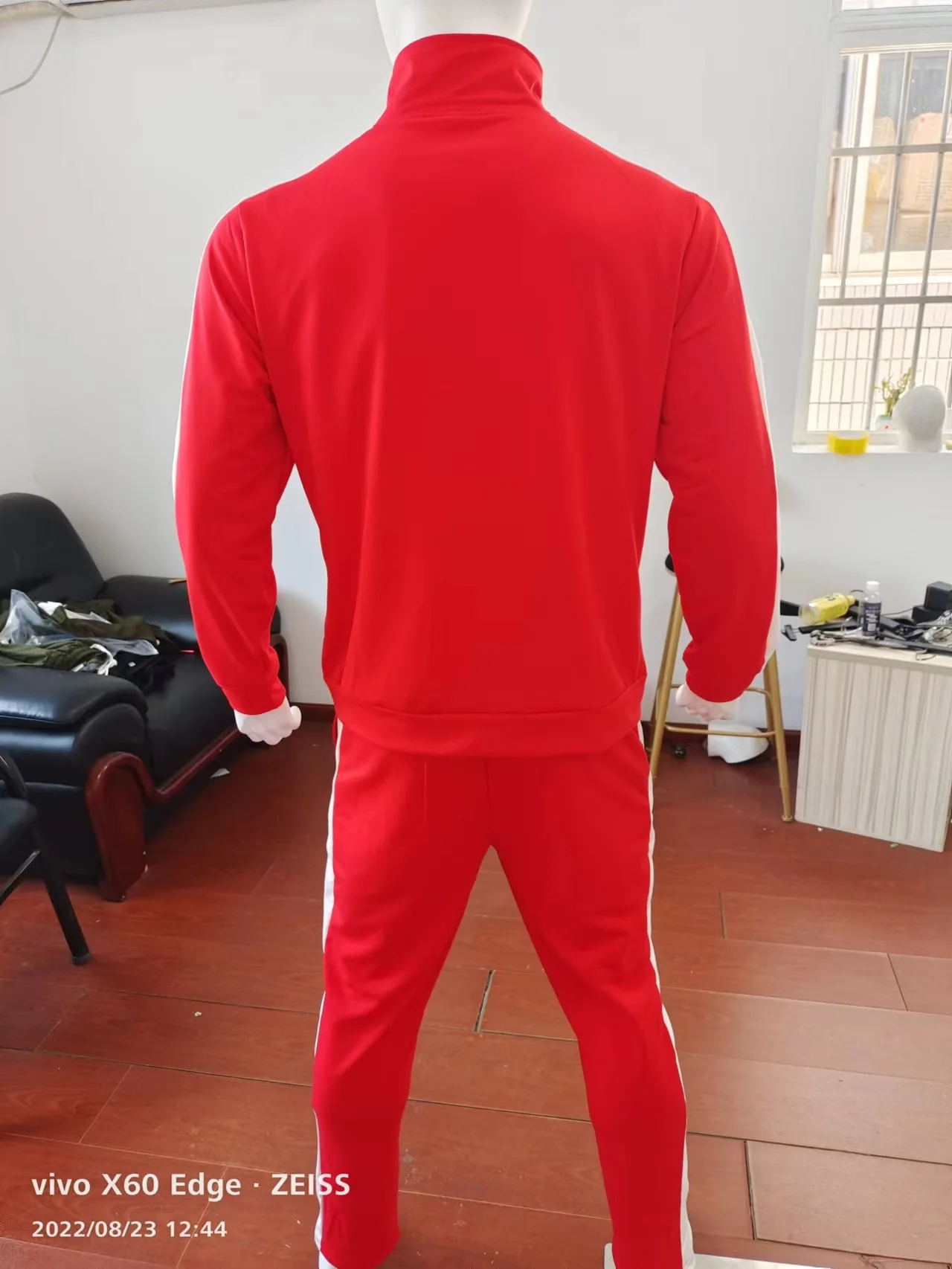 Custom Logo Embroidery Jogging Suit 100% Cotton Sweatsuit Thick Heavy Tracksuits For Men