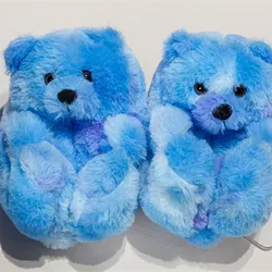 Latest Hot Popular Winter Warm Cotton Home Plush All-inclusive Winter Indoor slipper Teddy Bear Slippers