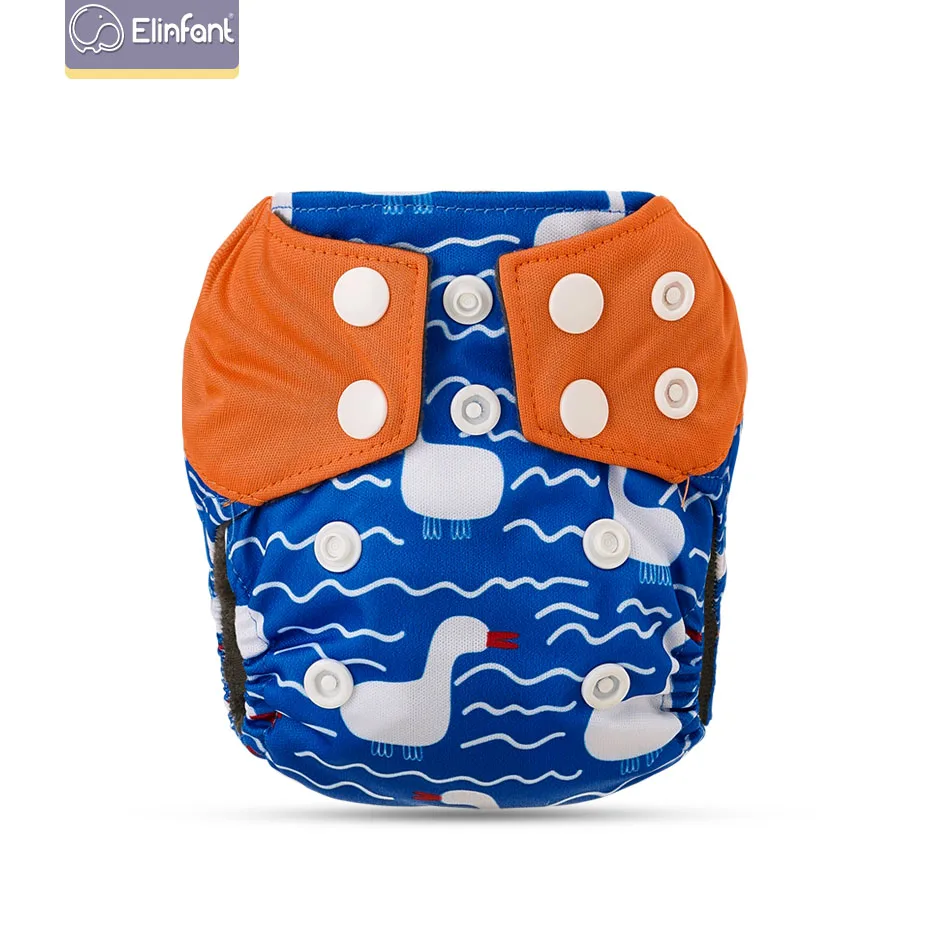 Elinfant Wholesale Children Cover newborn aio One Size Adjustable Washable Reusable Diapers Baby boy Cloth Diapers