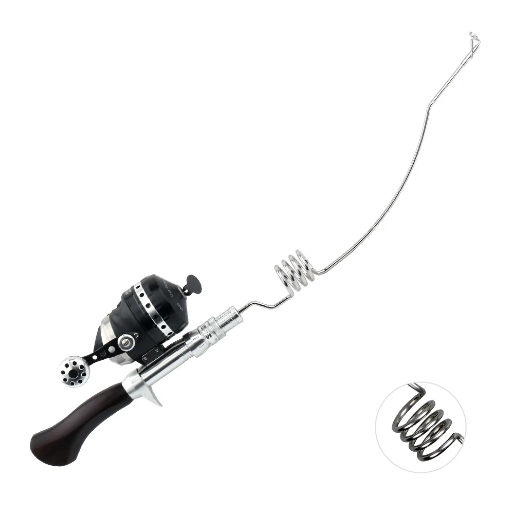 Best sale spinning casting wood handle stainless steel elastic fishing rod Ocean boat fishing