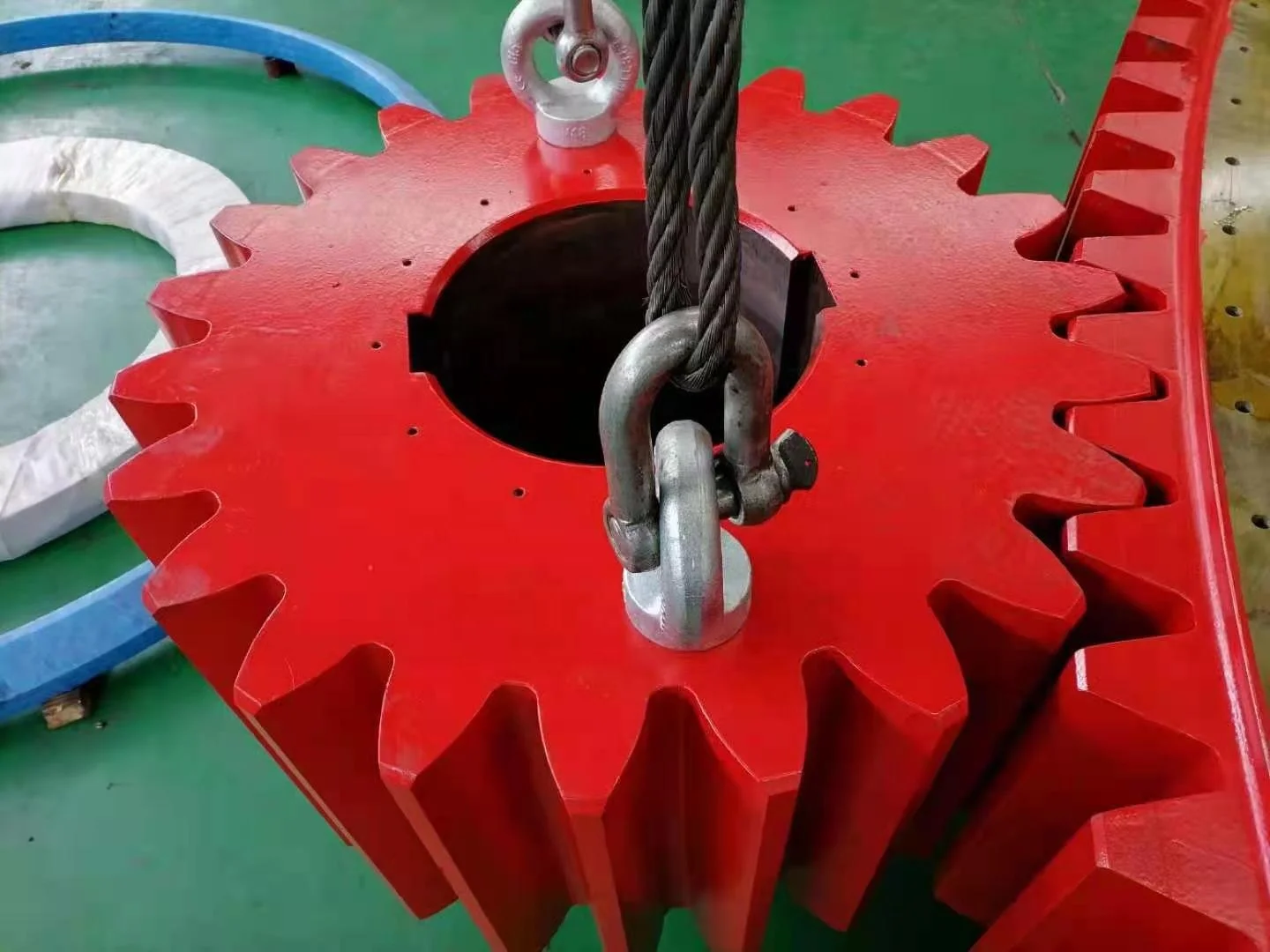 OEM трансмиссионные детали, кованое стальное зубчатое кольцо и Шестеренчатый вал для цементной мельницы