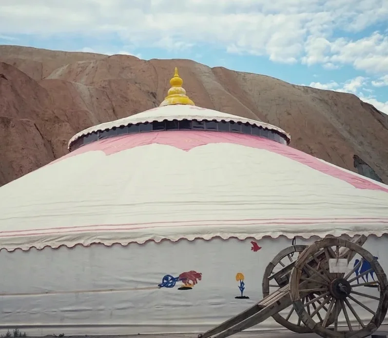 Metal Mongolian Yurt Steel Bamboo Yurt for Sale