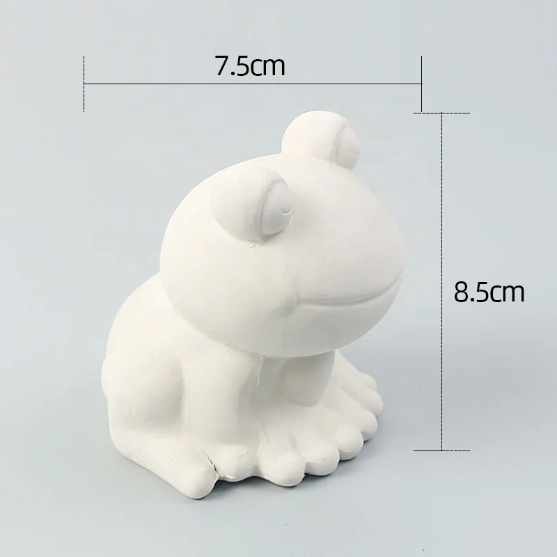 Wholesale Creative DIY Painting Set Matte Glazed Clay Frog Cut Animal Educational Toys for Kids Drawing Paper Gifts Set