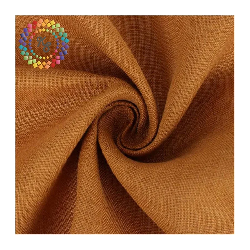 Vintage Washed Flax Stone Washed Linen Fabric For Clothing