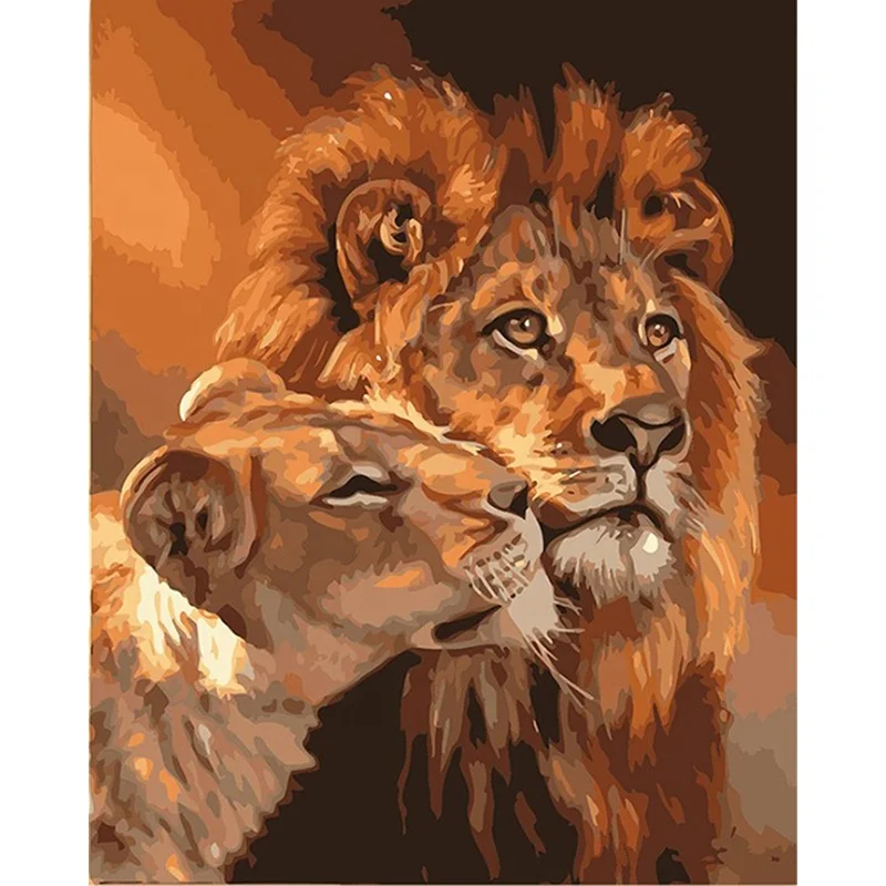 Diy Digital Oil Painting Drastically Decompresses Hand-Painted Coloring Painting Home Living Room Decoration Painting