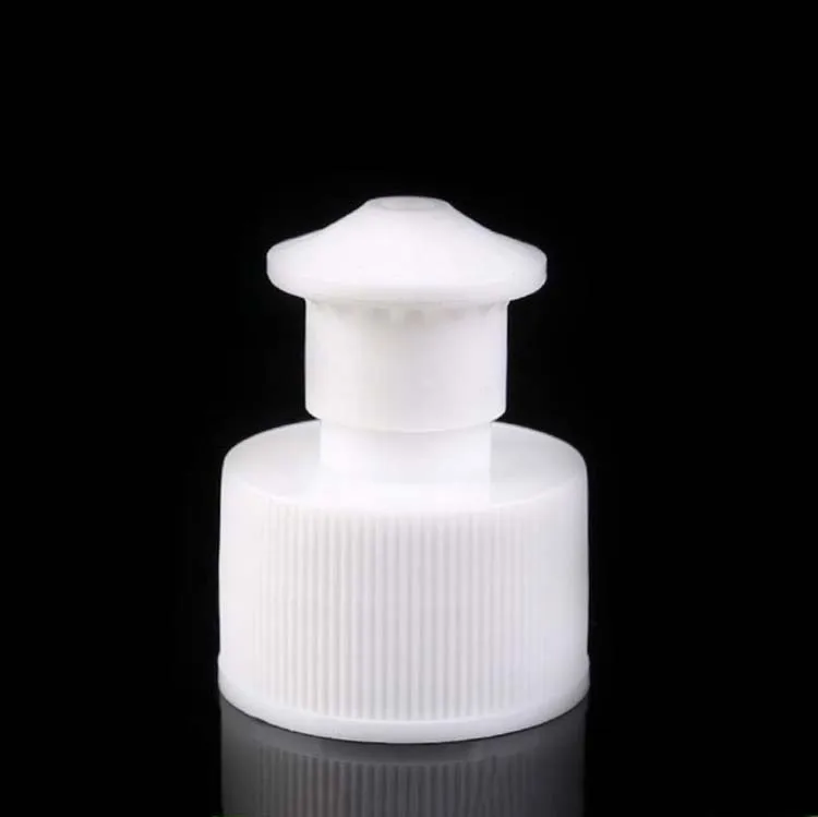 
Plastic bottle covers manufacturer 28 / 410 hand pull cap mushroom head pull type cap stretch type lid 