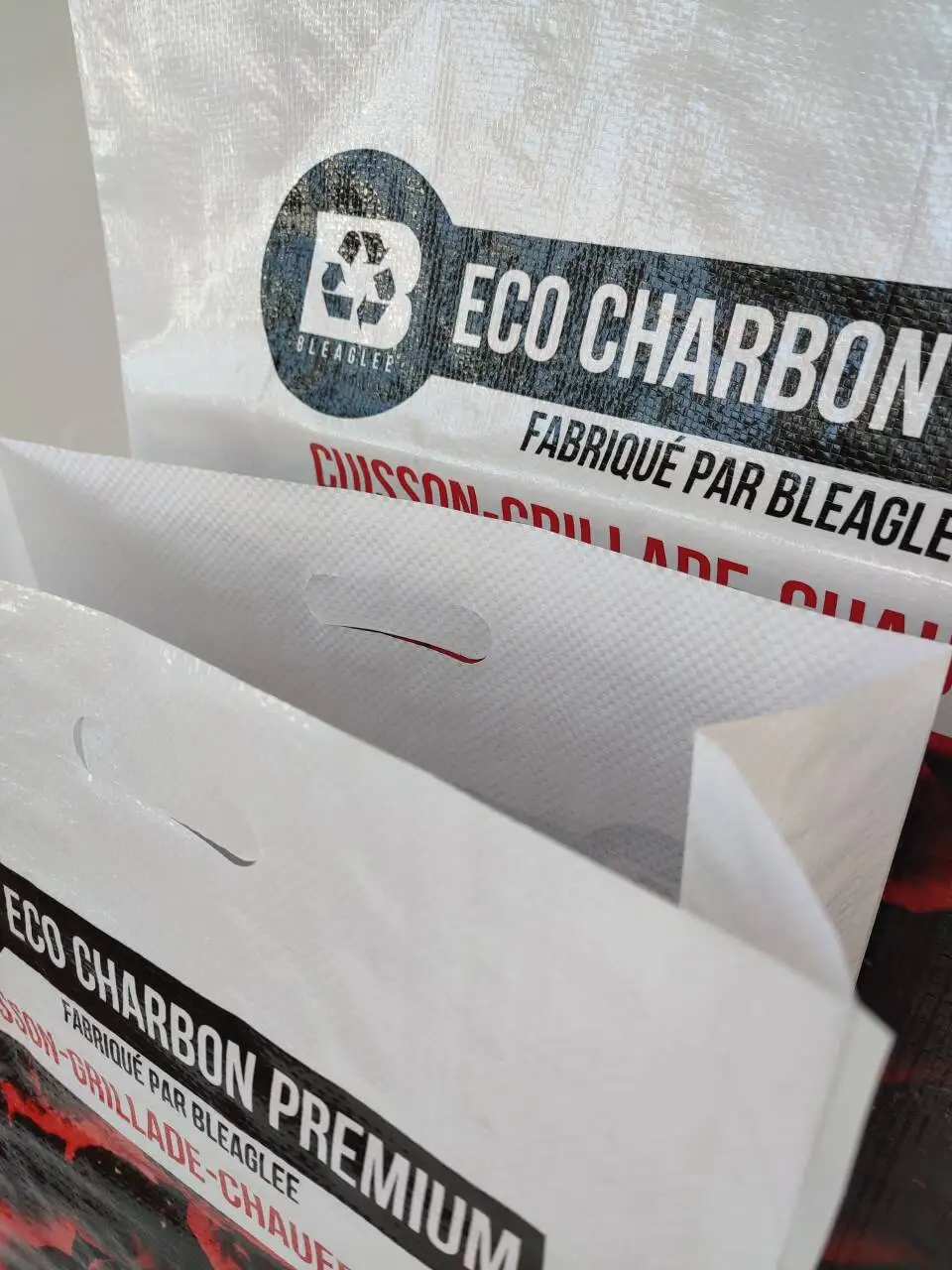 Factory Supply High Quality Bopp Laminated PP Woven Lump Charcoal Packaging Bag 5 kg 10 kg