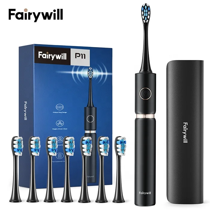 Fairywill FW P11 Автоматическая Ультразвуковая электрическая зубная щетка для отбеливания