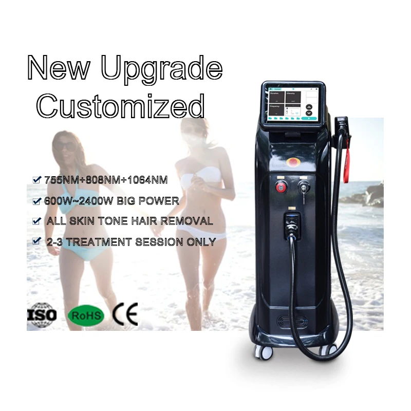 Reusable Aesthetic Intelligent Upper Lip Hair 808Nm 600-2400W Portable Diode Laser Hair Removal System Machine