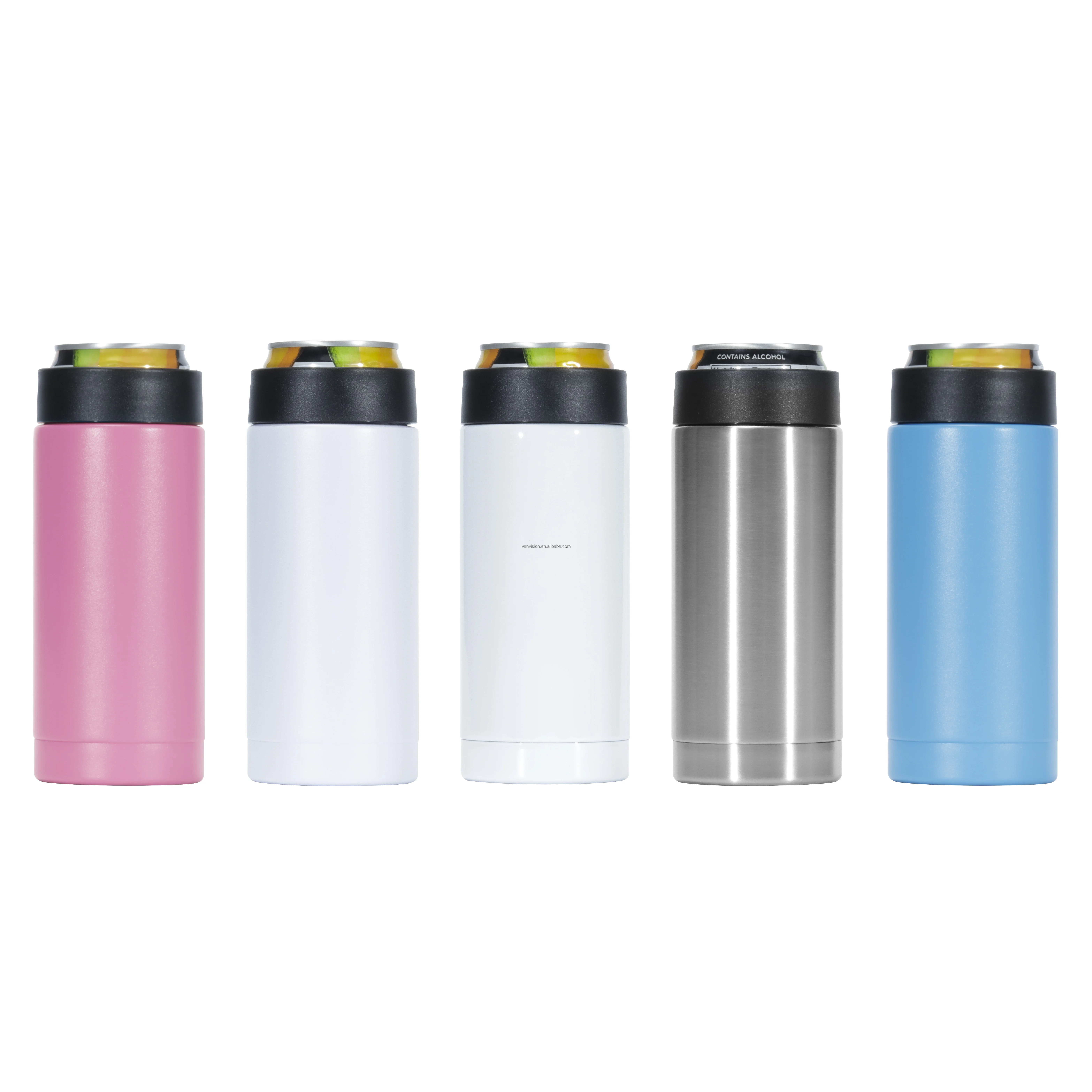 Acceptable Laser Engraving 3D Printing Silk Printing 12oz Wholesale Price Slim Tank Cooler, Stainless Steel Tank Cooler